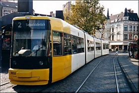 Moderne sporvogn i Bremen, Tyskland
Foto: Sporvognsrejser