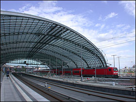 Berlin Hauptbahnhof under opbygning, maj 2004. Foto: Helge Bay