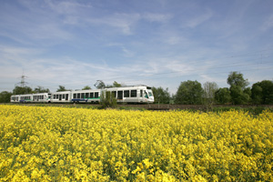 Regiotram på jernbane, foto: Andersson från Trivector